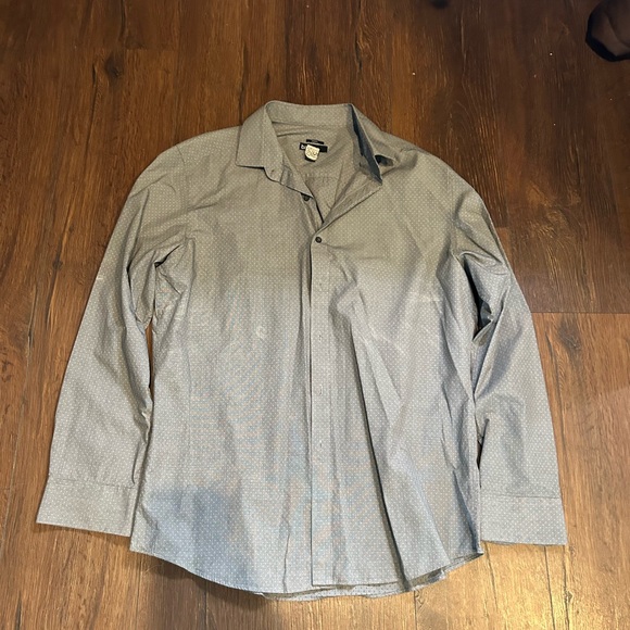 Bar III Men's Blue Patterned Casual Shirt - Picture 1 of 3